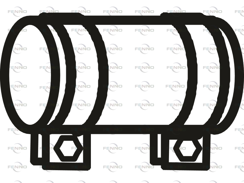 FENNO Pakoputken jatkoholkki 50 x 90 mm