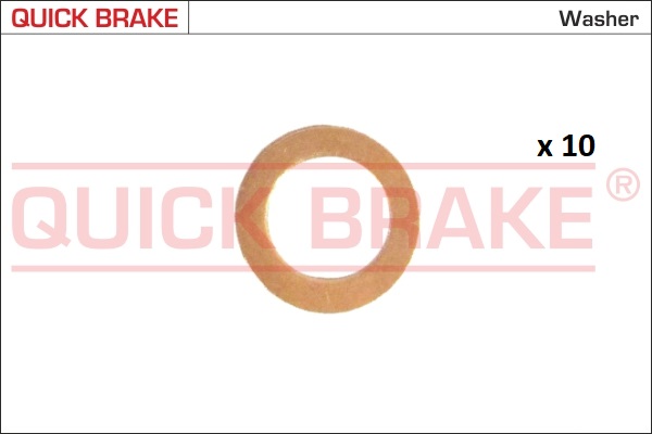 QUICK BRAKE Aluslaatta kupari 10,2 x 1,0 mm