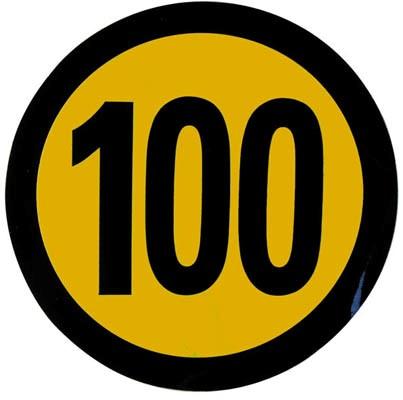 SVK PARTS Nopeusrajoitustarra 100 km/h