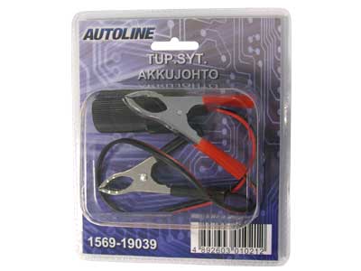 AUTOLINE Savukkeensytytin akkujohto