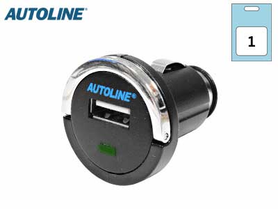 AUTOLINE USB-autolaturi 1 x USB 12/24V