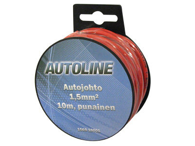 AUTOLINE Autojohto 1,5 mm² 10 m punainen
