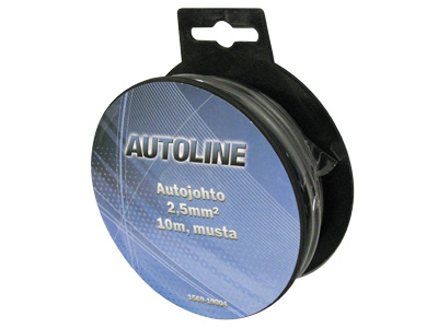 AUTOLINE Autojohto 2,5 mm² 10 m musta