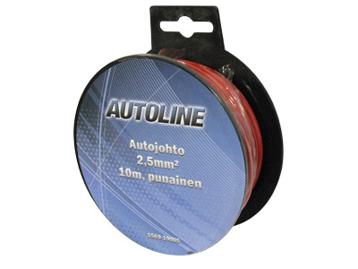 AUTOLINE Autojohto 2,5 mm² 10 m punainen