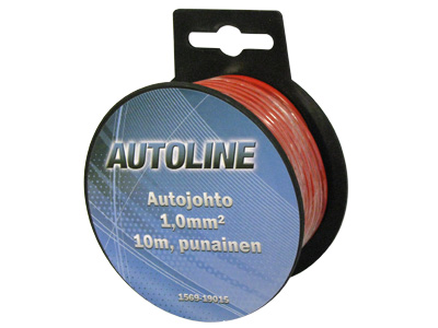 AUTOLINE Autojohto 1,0 mm² 10 m punainen