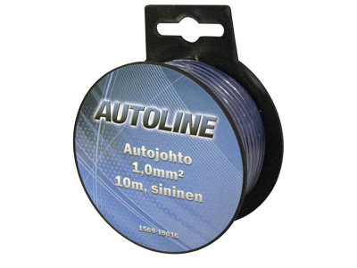 AUTOLINE Autojohto 1,0 mm² 10 m sininen