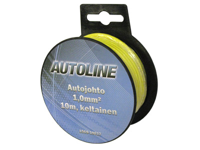 AUTOLINE Autojohto 1,0 mm² 10 m keltainen