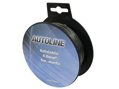 AUTOLINE Autojohto 4,0 mm² 5 m musta