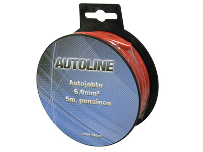 AUTOLINE Autojohto 6,0 mm² 5 m punainen