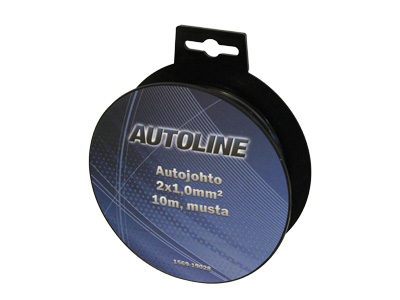 AUTOLINE Autojohto 2x1,0 mm² 10 m musta