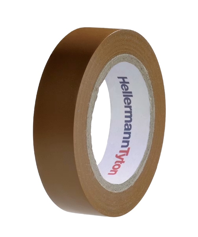 HELLERMANNTYTON Sähköteippi, ruskea