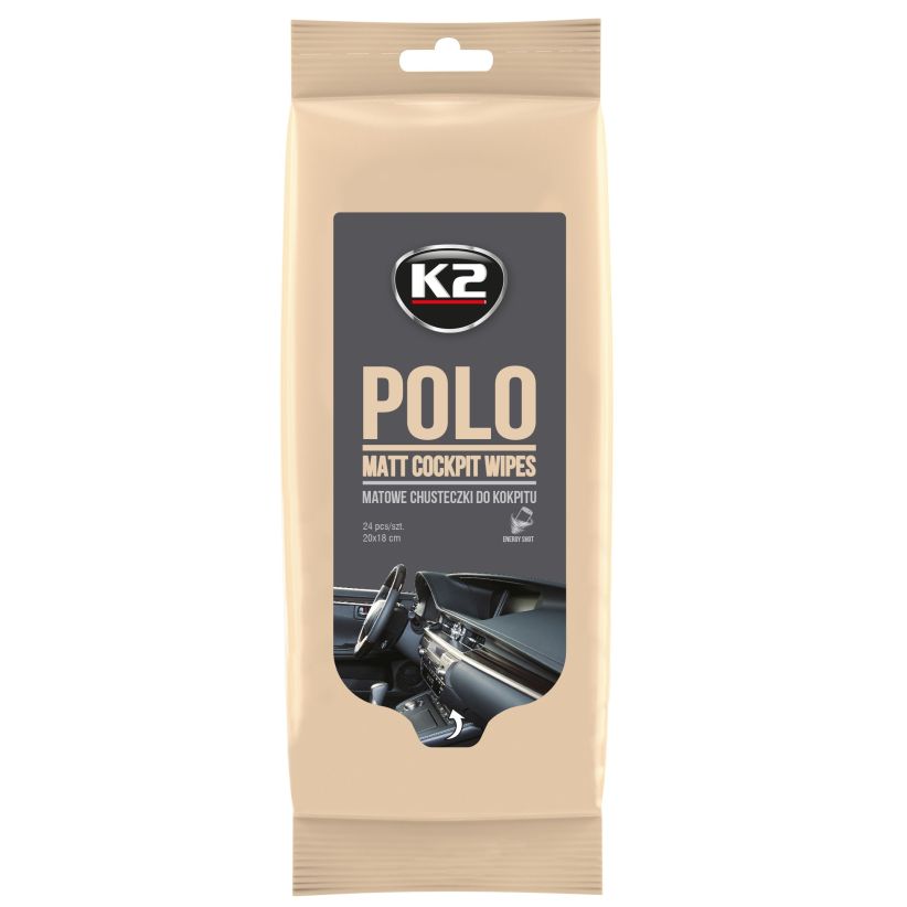 K2 Kojelautapyyhkeet Polo Matt Wipes 24 kpl