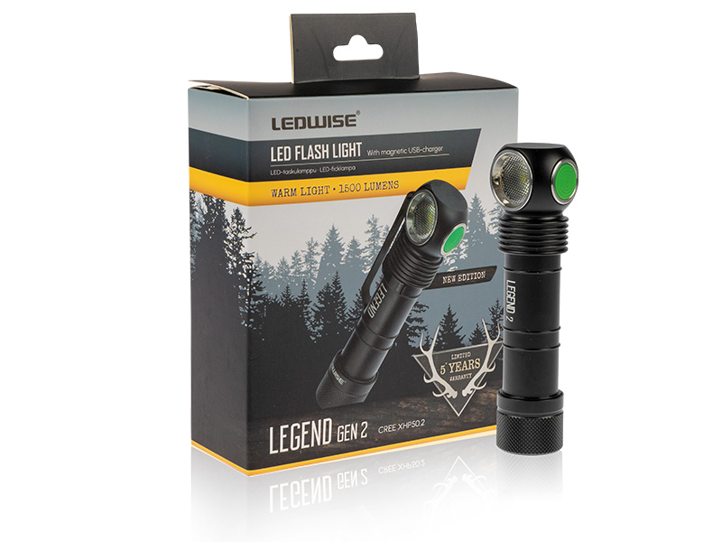 LEDWISE Otsavalaisin LEGEND Gen2 lämmin