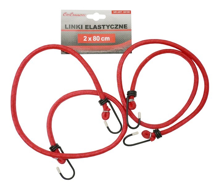 CARCOMMERCE Mustekala 2kpl punainen 80cm