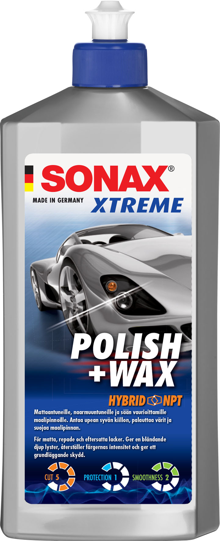 SONAX Xtreme Polish + Wax Syväpuhdistava vaha 500 ml