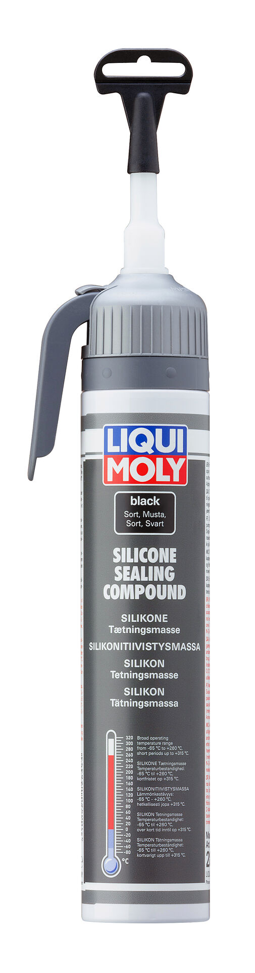 LIQUI MOLY Silikonitiivistysmassa musta 200 ml