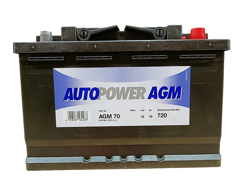 AUTOPOWER Käynnistysakku AGM 70Ah