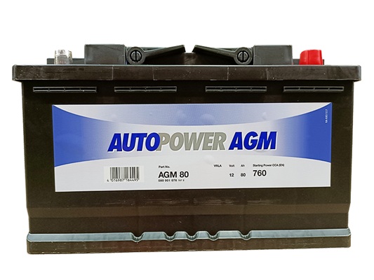 AUTOPOWER Käynnistysakku AGM 80Ah