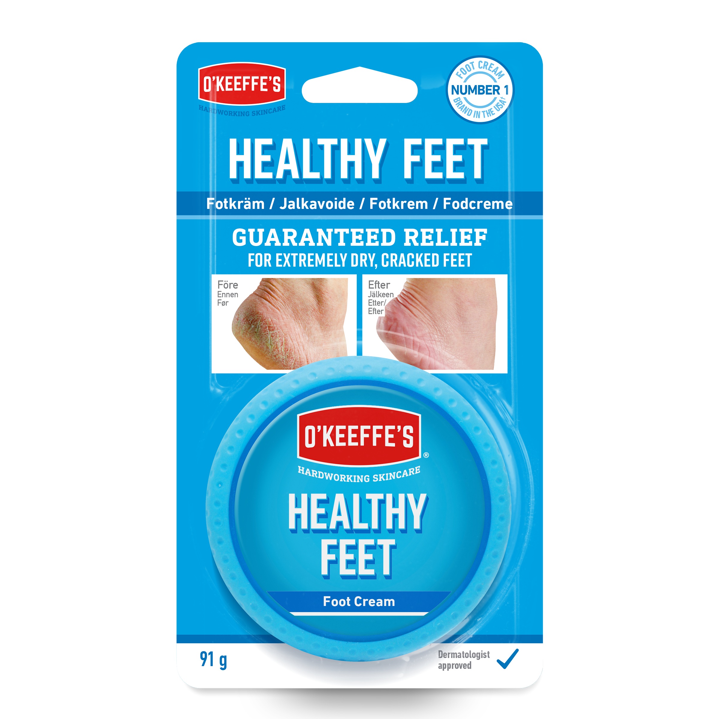 O'KEEFFE'S Healthy Feet jalkavoide