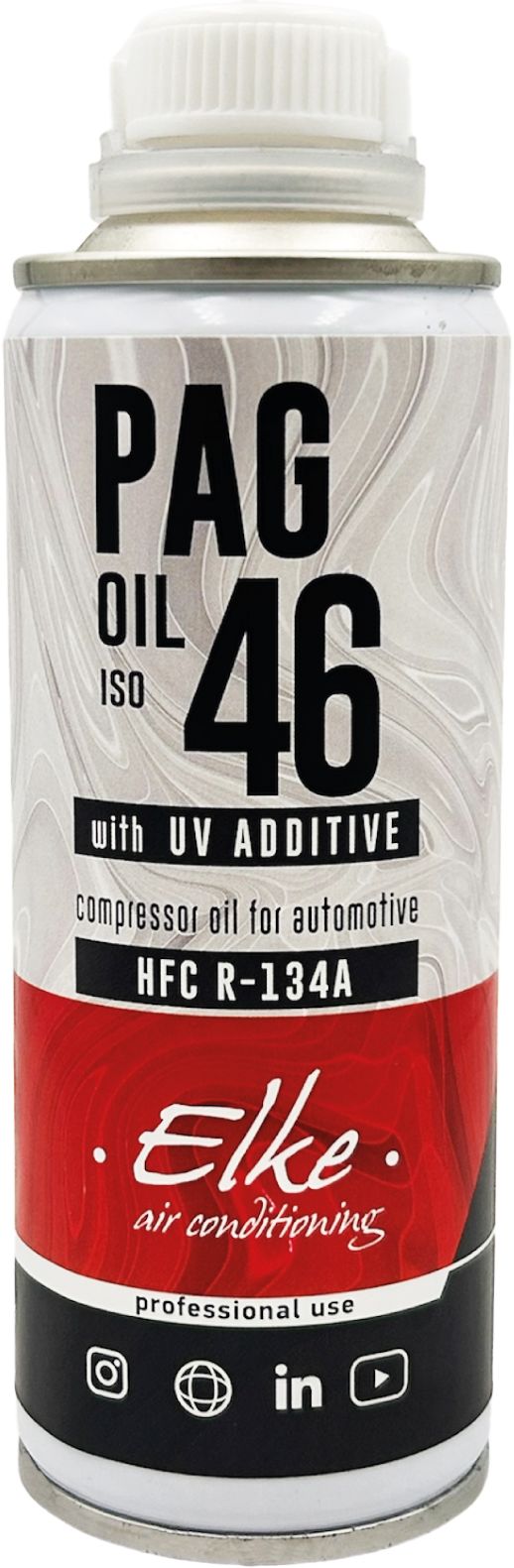 ELKE PAG 46 R-134a kompressoriöljy 250 ml + UV
